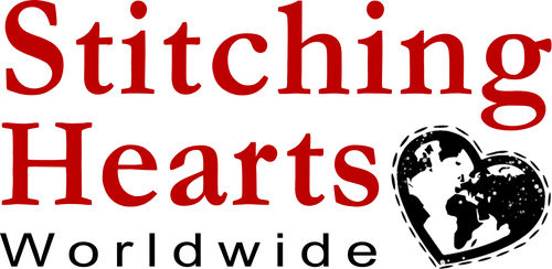 Stitching Hearts Worldwide Shipping Label