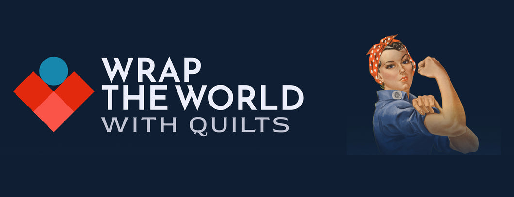 Wrap the World with Quilts shipping label