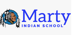 The Marty Indian School Shipping Label