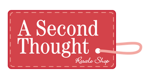 Second Thought Resale Shop Shipping Label
